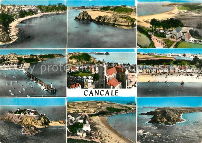Cancale Plage Port Eglise Pointe de Grouin Ile du Gueslin Verger Chapelle vue aé