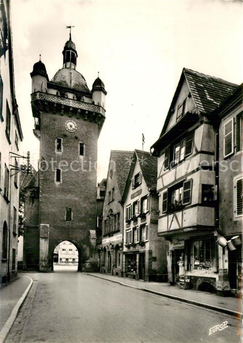 Selestat Bas Rhin Elsass Tour de l_Horloge Rue des Chevaliers