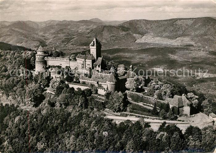 Haut-Koenigsbourg Hohkoenigsburg Chateau vue aérienne