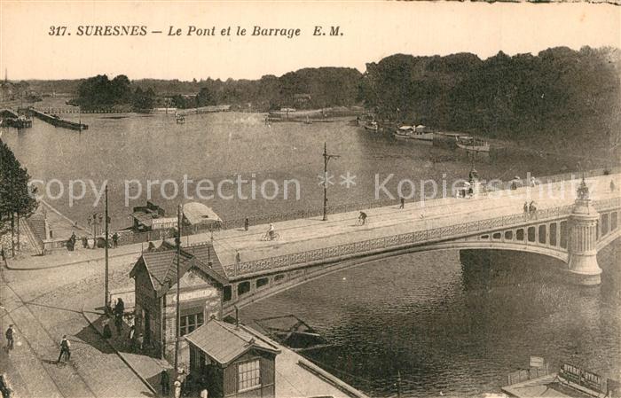 Suresnes Le Pont et le Barrage