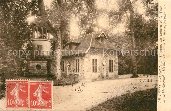 Trianon Paris Le Hameau La Laiterie et la Tour de Marlborough Hamlet