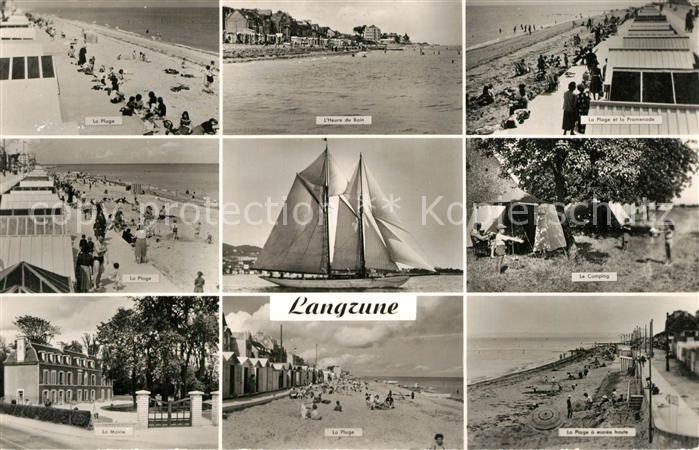 Langrune-sur-Mer La Plage l’Heure du Bain La Promenade Le Camping Le Mairie La P