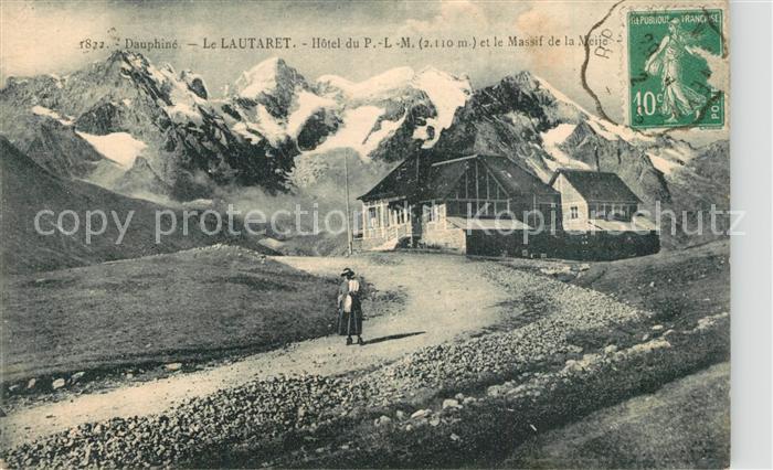 Le Lautaret Hotel du PLM et le Massif de la Meije