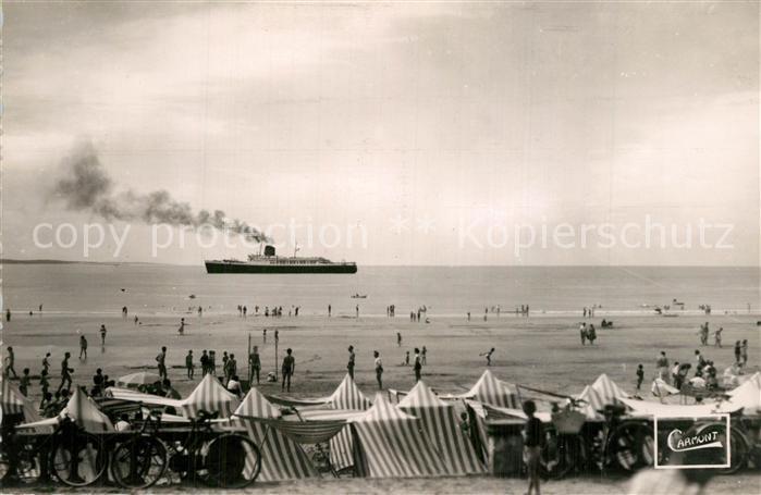 Pontaillac La Plage et le Paquebot Ville de Marseille