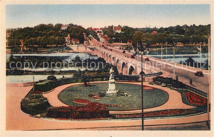 Tours Indre-et-Loire Vue sur le Grand Pont de Pierre