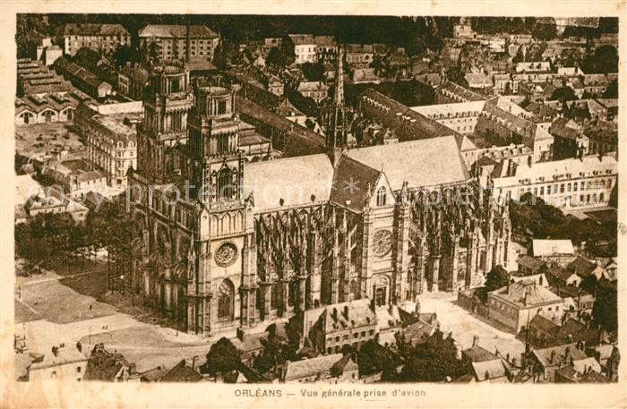 Orleans Loiret Vue generale prise d_avion