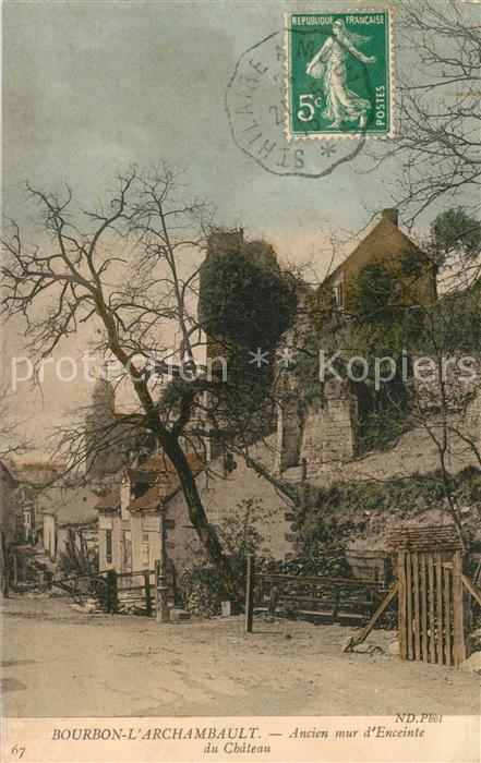 Bourbon-l Archambault Ancien mur d’Enceinte du Chateau