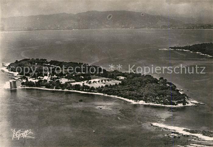 Cannes Alpes-Maritimes Ile Saint Honorat Vue aerienne