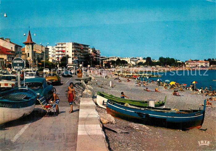 Cagnes-sur-Mer La plage et l'Eglise