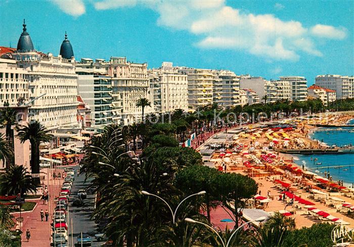 Cannes Alpes-Maritimes Les Palaces de la Croisette et la plage