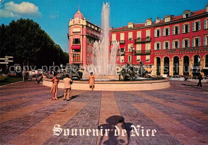 Nice Alpes Maritimes Place Massena et la fontaine