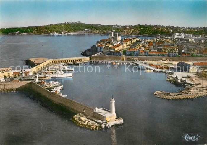 Antibes Alpes Maritimes Vue generale aerienne Le Port et la Ville