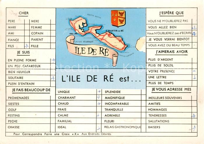 Ile-de-Re Inselkarte