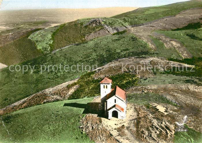 Dourgne La Chapelle de St Fereal Vue aerienne