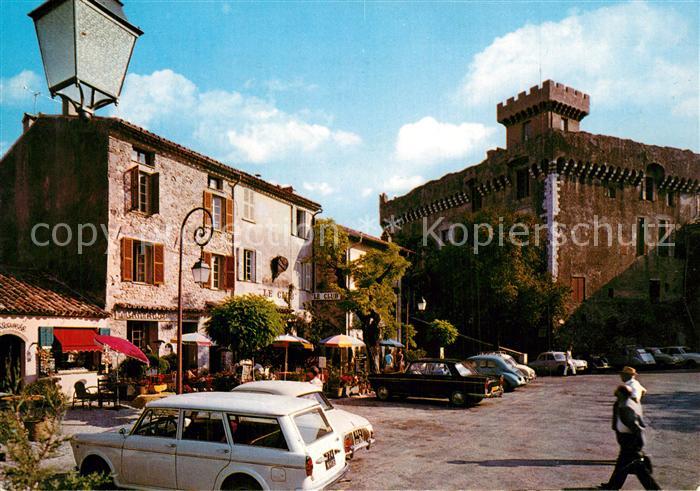 Cagnes-sur-Mer La Place du Chateau et le Chateau du Ha