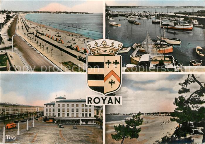 Royan 17 La Grande Conche Le Port Cours A Briand La Plage vue de Vallieres