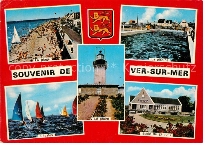 Ver-sur-Mer La Plage La Piscine Regales Le Phare Ecole de Garcons