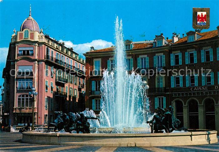 Nice Alpes Maritimes La fontaine de la Place Massena