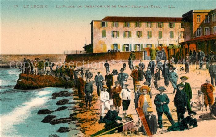 Croisic Le La Plage du Sanatorium de Saint Jean de Dieu