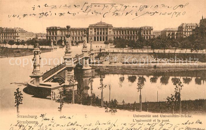 Strasbourg Alsace Universitaet Universitaetsbruecke
