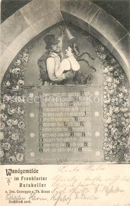 Frankfurt Main Wandgemaelde Ratskeller