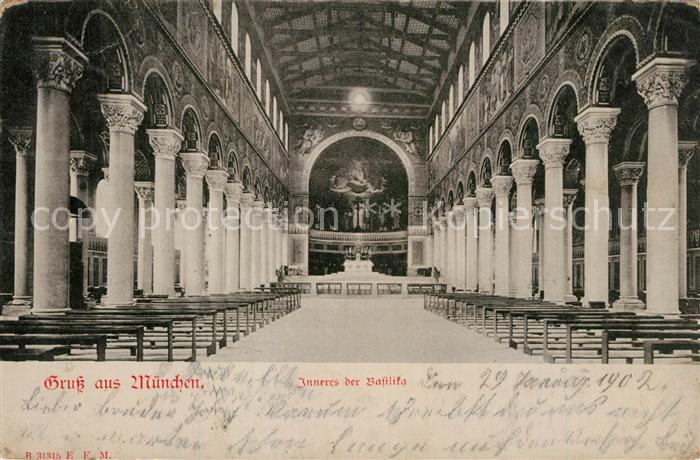 Muenchen Inneres der Basilika