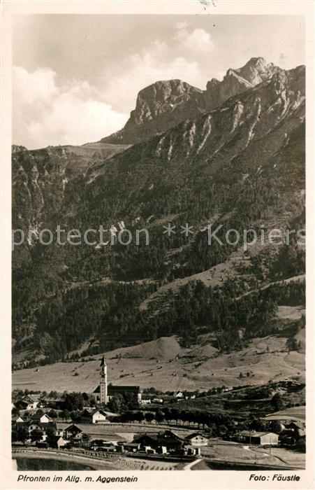 Pfronten Ostallgaeu Bayern Panorama Aggenstein
