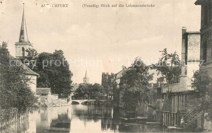 Alt Erfurt Lehmannsbruecke Klein-Venedig
