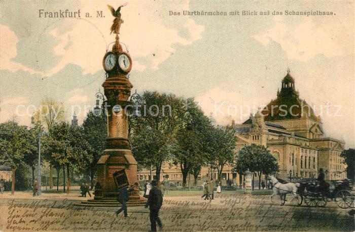 Frankfurt Main Uhrthuermchen Schauspielhaus
