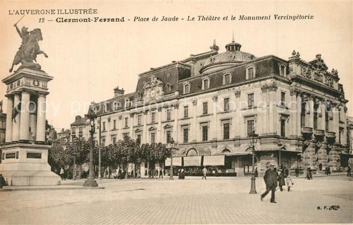 Clermont Ferrand Puy de Dome Place de Jaude Theatre Monument Vercingetorix