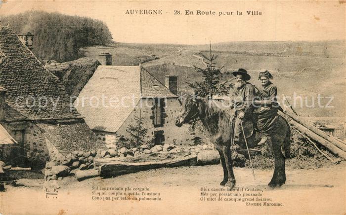 Auvergne Region Route pour la Ville