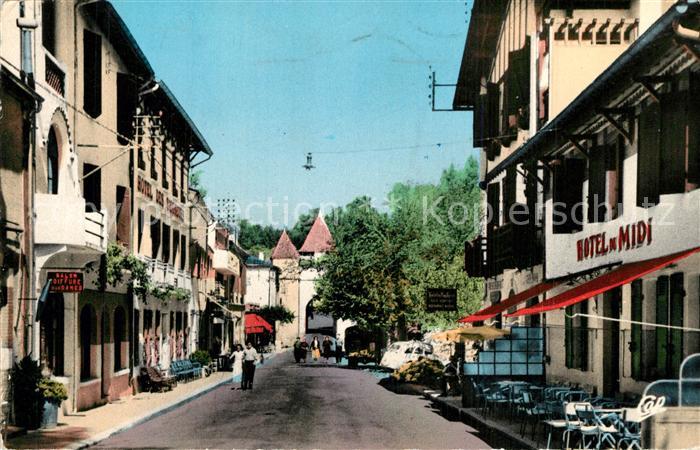 Barbotan les Thermes La Rue Centrale Hotel du Midi