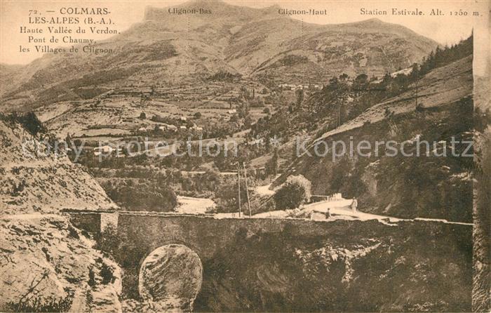 Colmars les Alpes Pont de Chaumy
