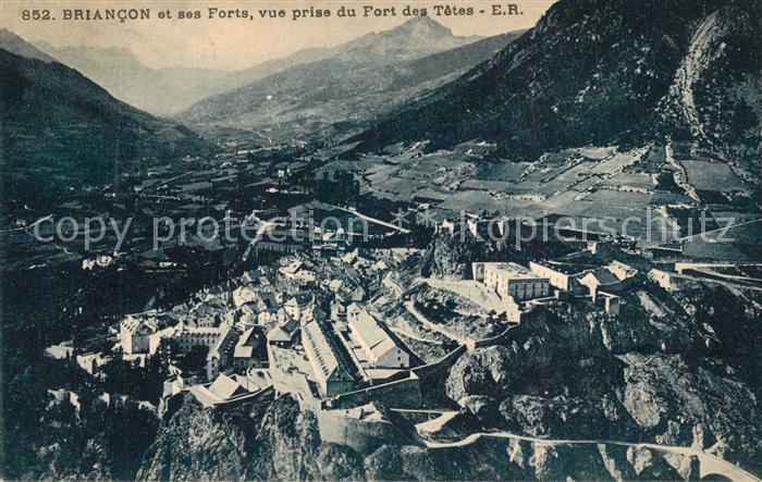 Briancon Fliegeraufnahme Forts