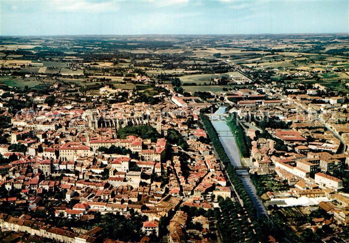Auch Gers Capitale de la Gascogne Fliegeraufnahme