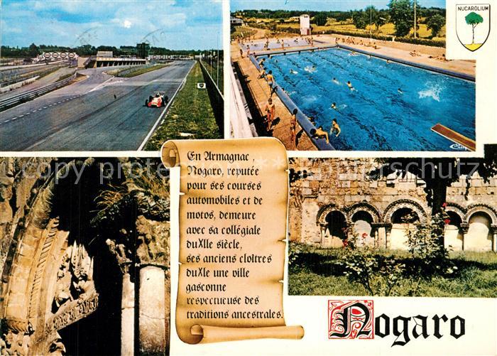 Nogaro Schwimmbad Autorennbahn