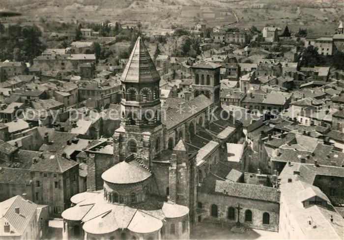 Brioude Fliegeraufnahme Basilique Saint Julien