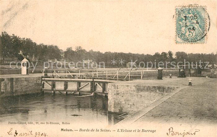 Melun Seine et Marne Escluse Barrage