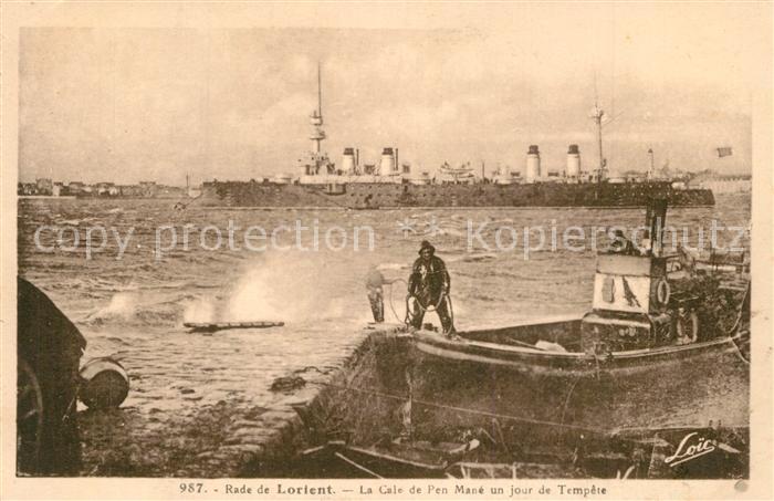 Lorient Morbihan Bretagne Rade Cale de Pen Mane