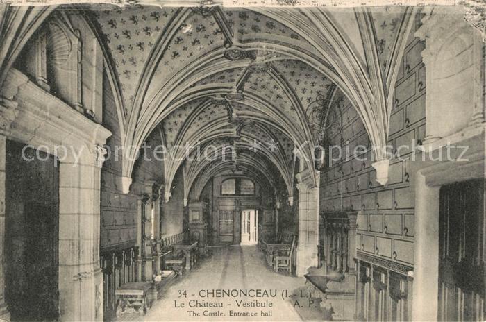 Chenonceaux Indre et Loire Chateau Vestibule
