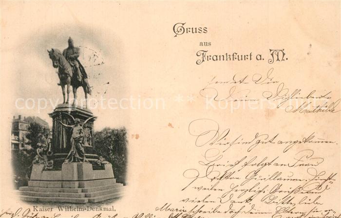 Frankfurt Main Kaiser-Wilhelm-Denkmal