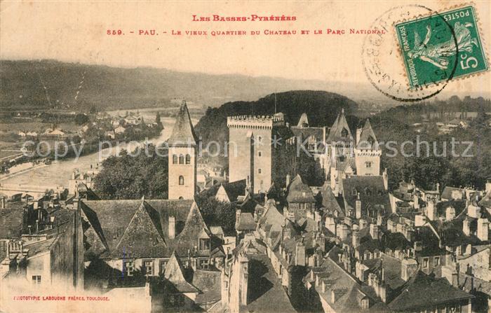 Pau 64 Vieux Quartier du Chateau Parc National