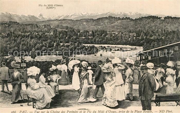 Pau 64 Chaine des Pyrenees Pic du Midi Place R