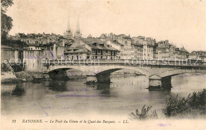 Bayonne 64 Pont du Genie Quai des Basques