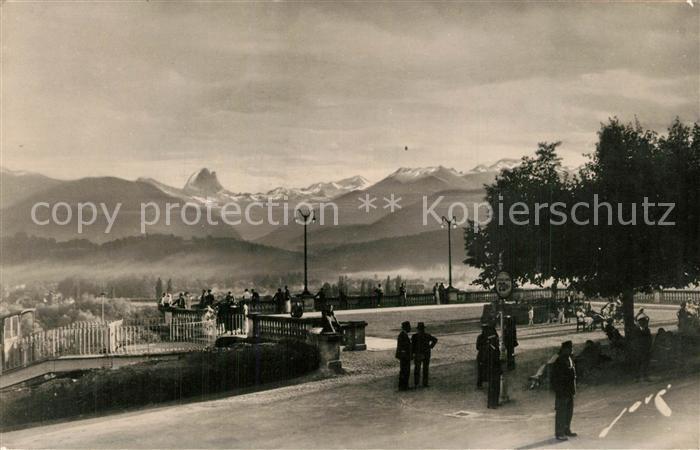 Pau 64 Terrasse Pyrenees Pic du Midi d Ossau