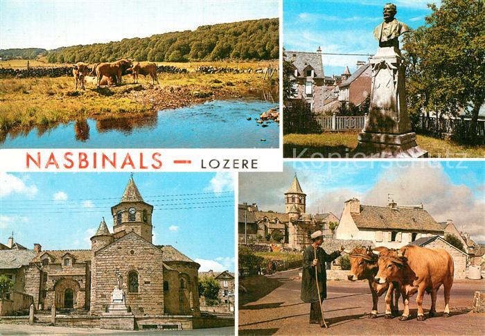 Nasbinals Lac des Sailhens Eglise Statue de Pierrounet