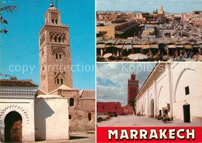 Marrakech Marrakesch Place Jamaa El Fna Mosquee Koutoubia Moulay Yazid