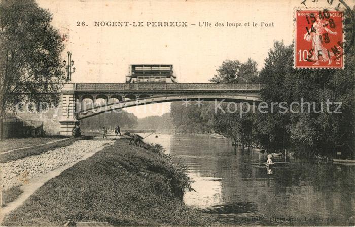 Nogent-sur-Marne Station Nogent Le Perreux Ile des loups et le pont chemin de fe