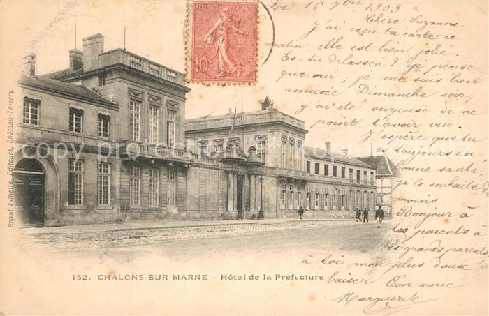 Chalons-en-Champagne Marne Hôtel de la Prefecture