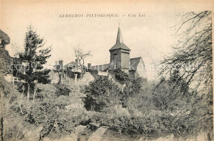 Gerberoy Vue Generale Eglise
